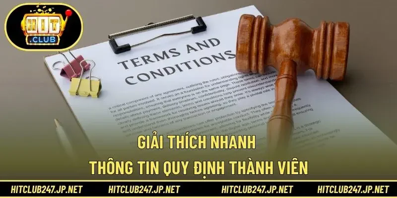 Giải thích nhanh thông tin quy định thành viên