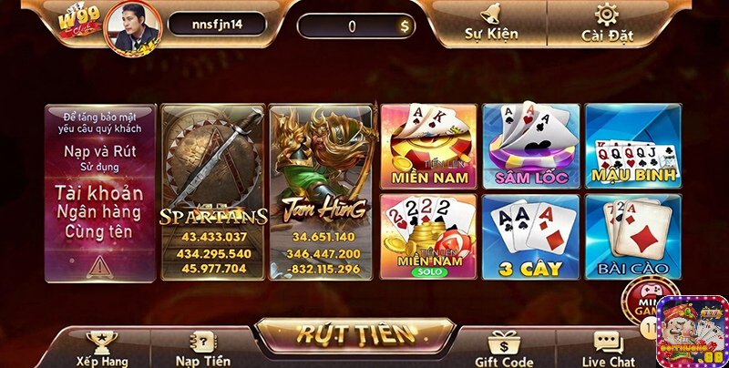 W99 Club – Cổng game bài nổi tiếng tại châu Á – Ưu đãi hấp dẫn